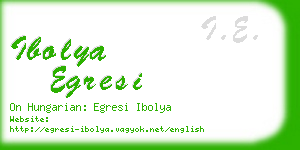 ibolya egresi business card